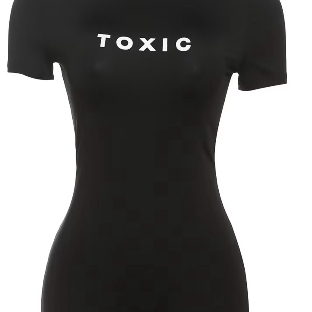 Black Shorts Bodysuit TOXIC - Picture 3 of 6